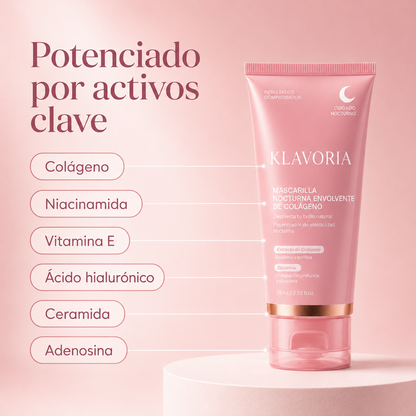 Klavoria™ | Piel firme, hidratada y luminosa al despertar. Cada mañana. Sin rutinas complicadas
