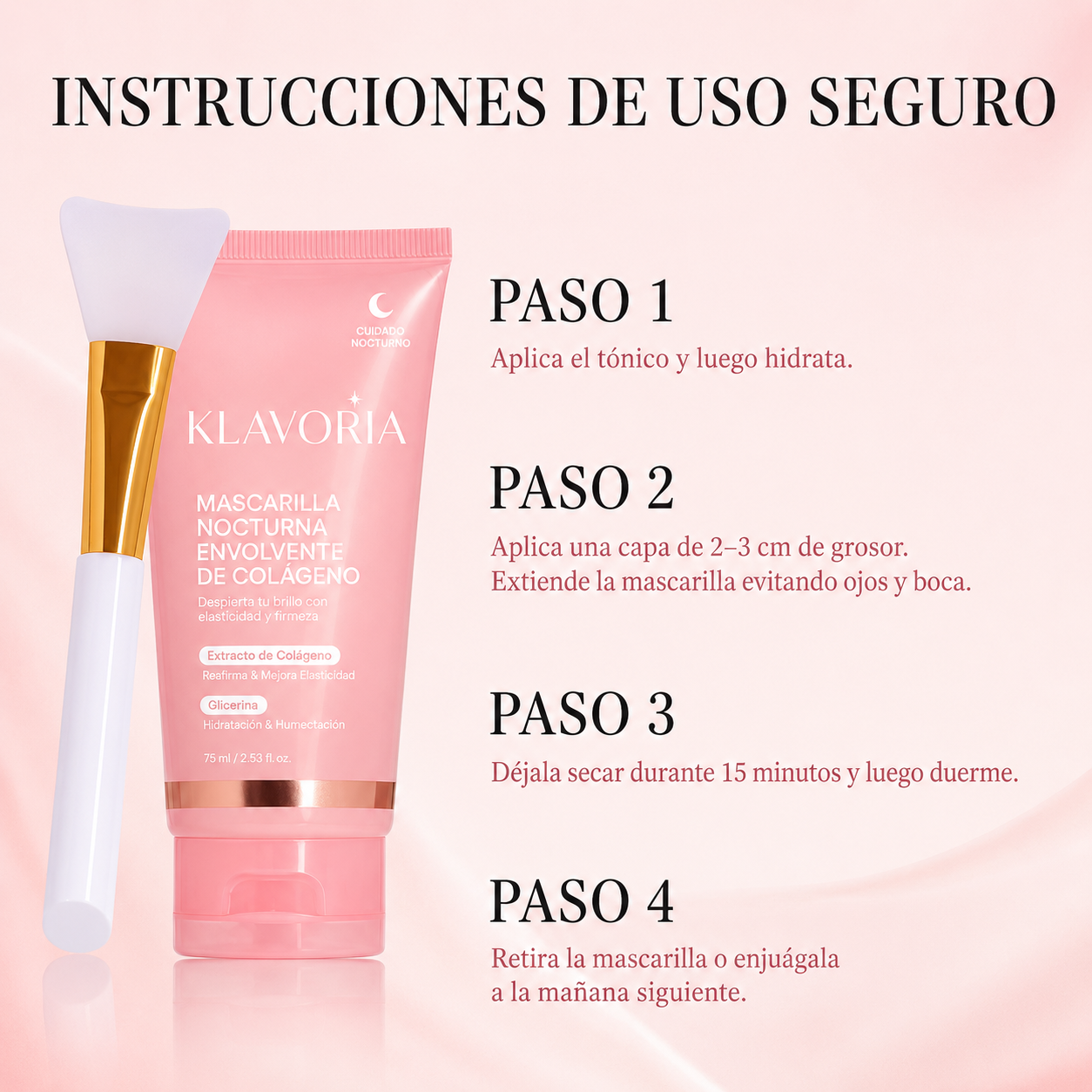 Klavoria™ | Piel firme, hidratada y luminosa al despertar. Cada mañana. Sin rutinas complicadas