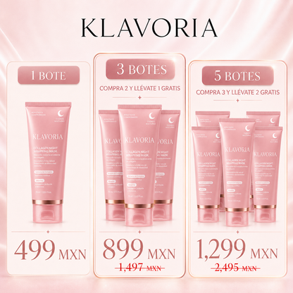 Klavoria™ | Piel firme, hidratada y luminosa al despertar. Cada mañana. Sin rutinas complicadas