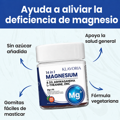 Klavoria® | Gomitas de Magnesio 14 en 1