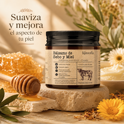 Klavoria™ | Bálsamo de Sebo & Miel Natural
