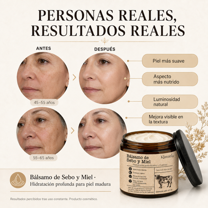 Klavoria™ | Bálsamo de Sebo & Miel Natural
