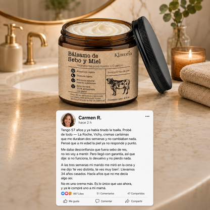 Klavoria™ | Bálsamo de Sebo & Miel Natural